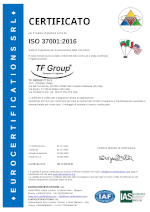Certificato ISO 37001:2016